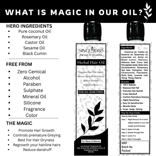 SINCE 1985 Herbal Hair Oil | 100%Natural